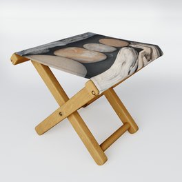 Driftwood And Stones  Folding Stool