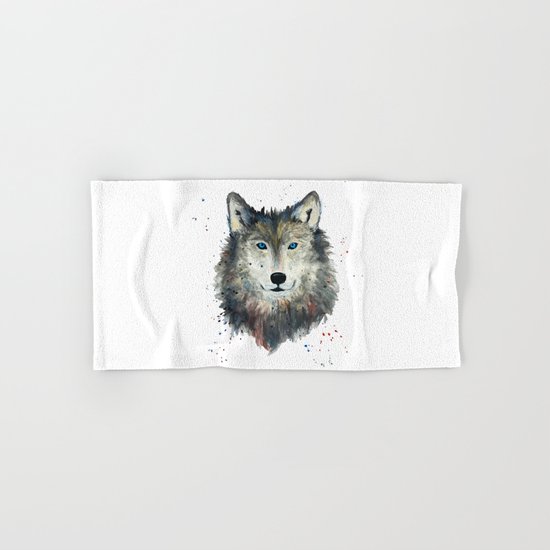 Wolf Hand & Bath Towel
