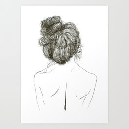 Messy Bun Art Prints Society6