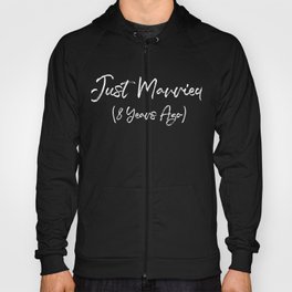 Funny 8th Anniversary Just Married 8 Years Ago Marriage design Hoody