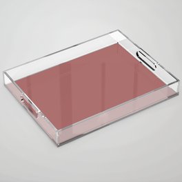 Red Rusted Rose Acrylic Tray