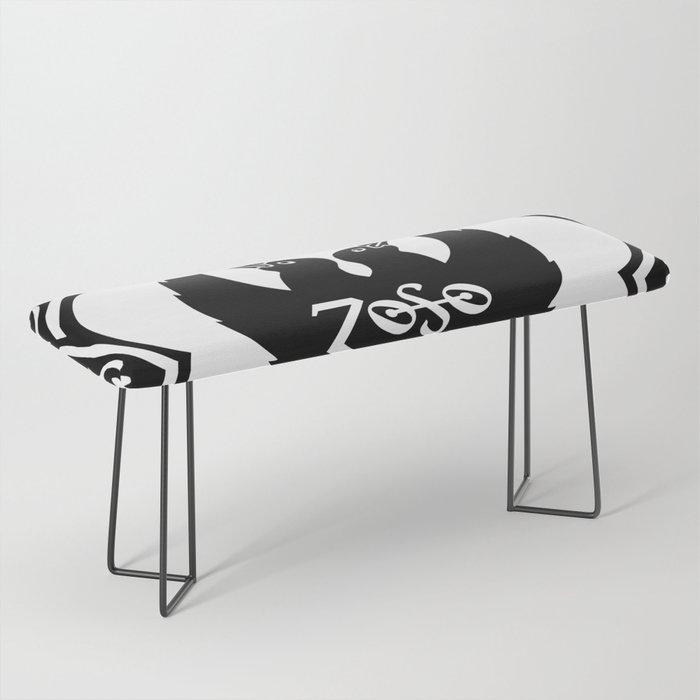 zoso zeppelin black tour 2023 Bench by na310 Society6