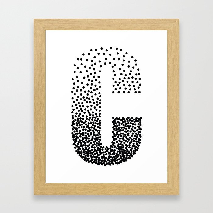 C - letters Framed Art Print