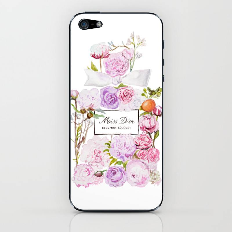 Parfum Perfume Fashion Floral Flowers Blooming Bouquet Iphone Skin By Skinny Love Society6
