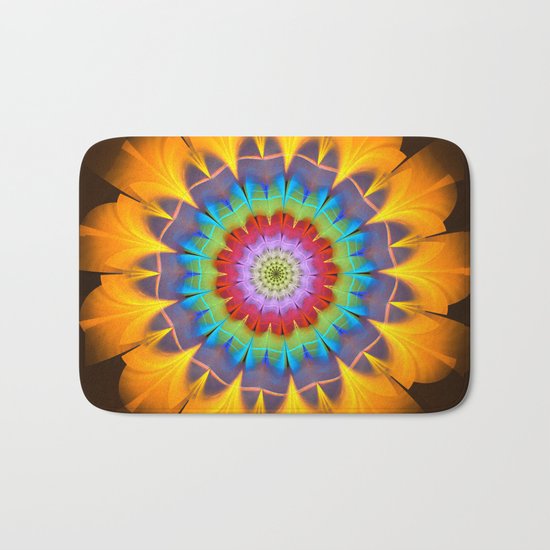Tropical fantasy flower Bath Mat