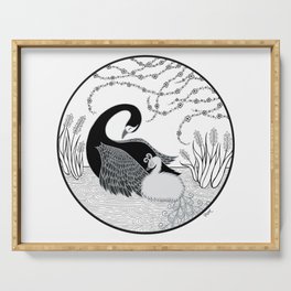 Black Swan and Moonlark Serving Tray