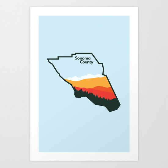 Sonoma County Art Print