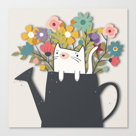 The Cat Is Back Canvas Print