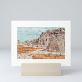 Pastel Badlands  Mini Art Print