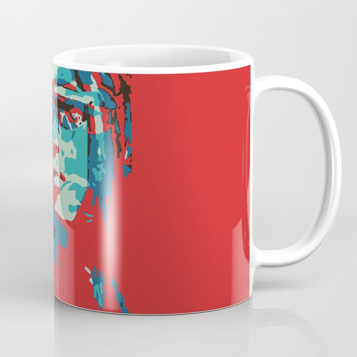Portrait in Red Coffee Mug