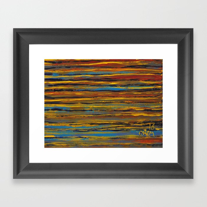 6x8 vivid waters Framed Art Print