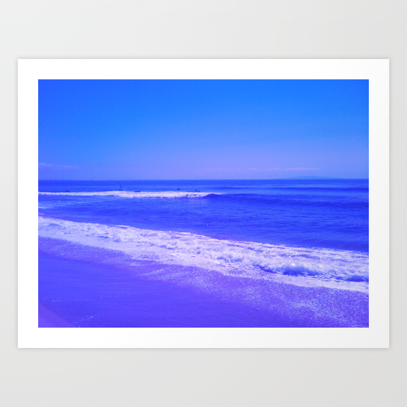 Malibu Beach Sunset 1 Art Print By Myscotia Society6