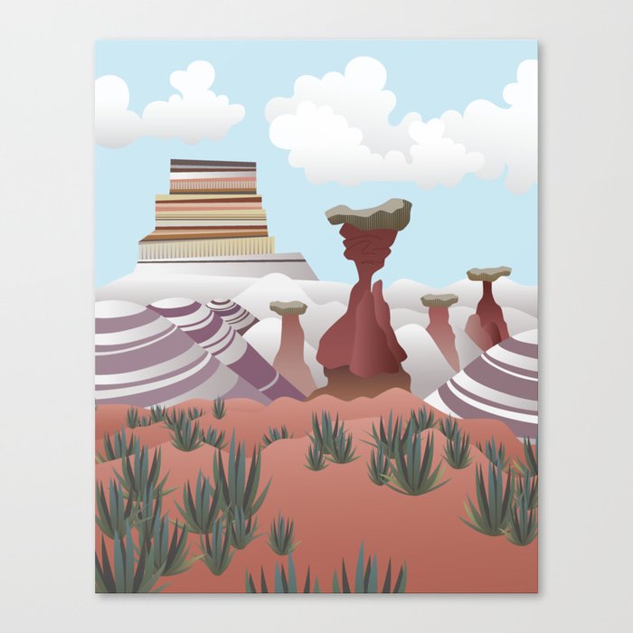 Toadstool Hoodoos Canvas Print