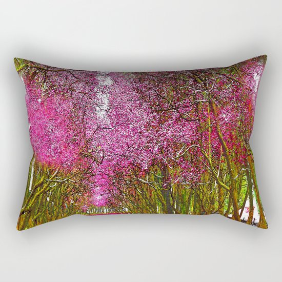 CHERRY BLOSSOM PATHWAY Rectangular Pillow
