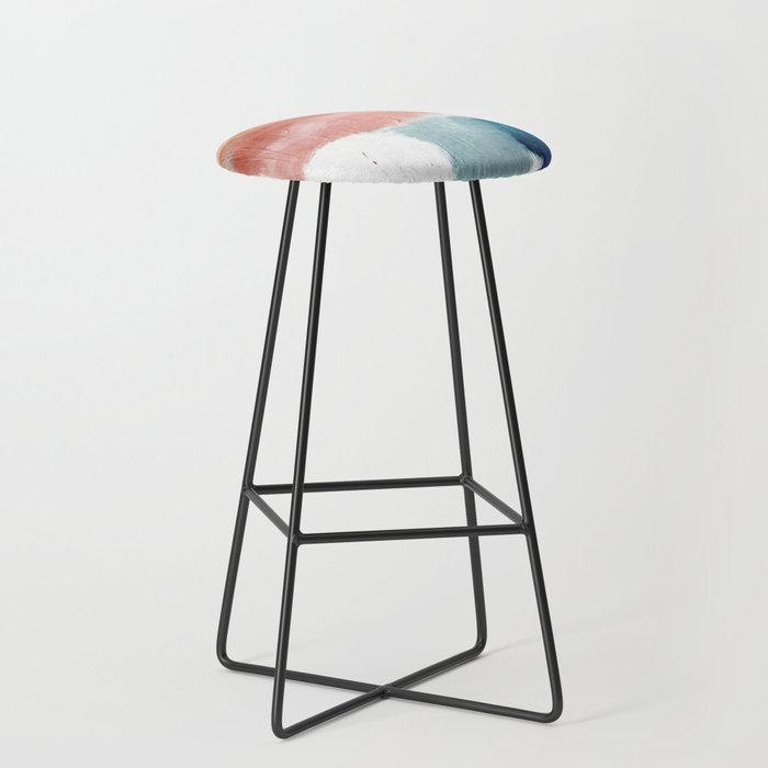 Exhale A Pretty Minimal Acrylic Piece In Pinks Blues And Gold Exhale A Pretty Minimal Acrylic Piece In Pinks Blues And Gold Bar Stool