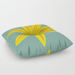Utah Wildflower Yellow Arnica Floor Pillow