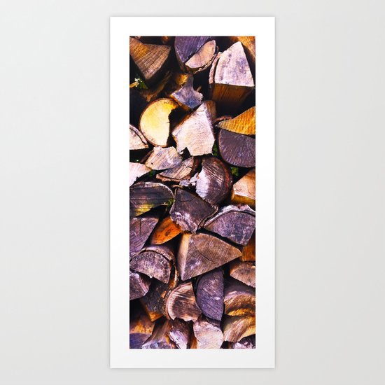 Wood Wood and Wood Art Print