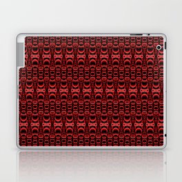 Dividers 07 in Red over Black Laptop & iPad Skin