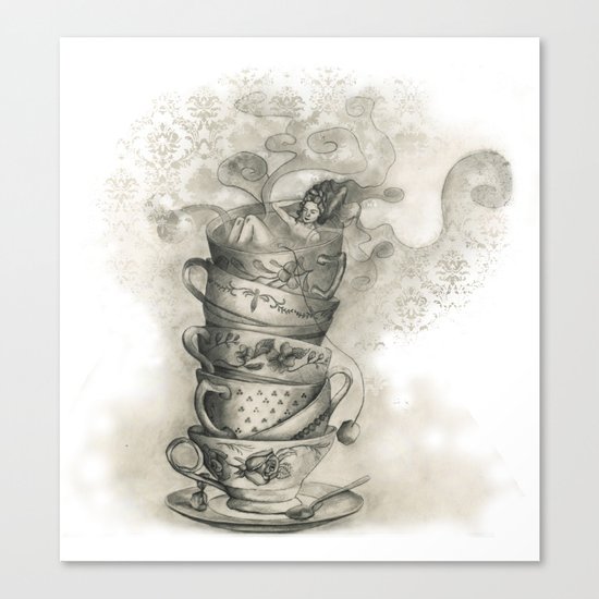 Tea bath Canvas Print