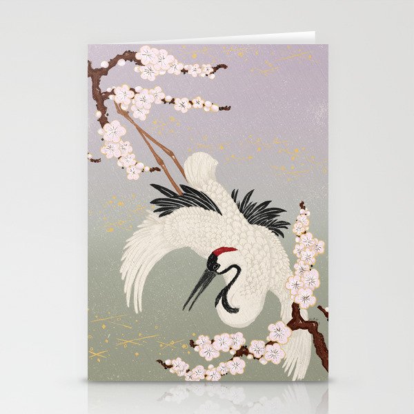 Japanese Crane Stationery Cards