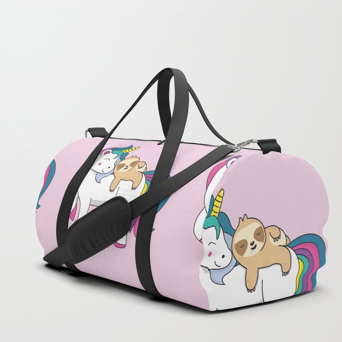 Sloth Riding Unicorn Duffle Bag