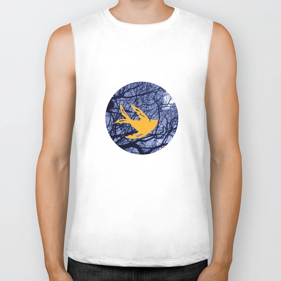 golden bird Biker Tank