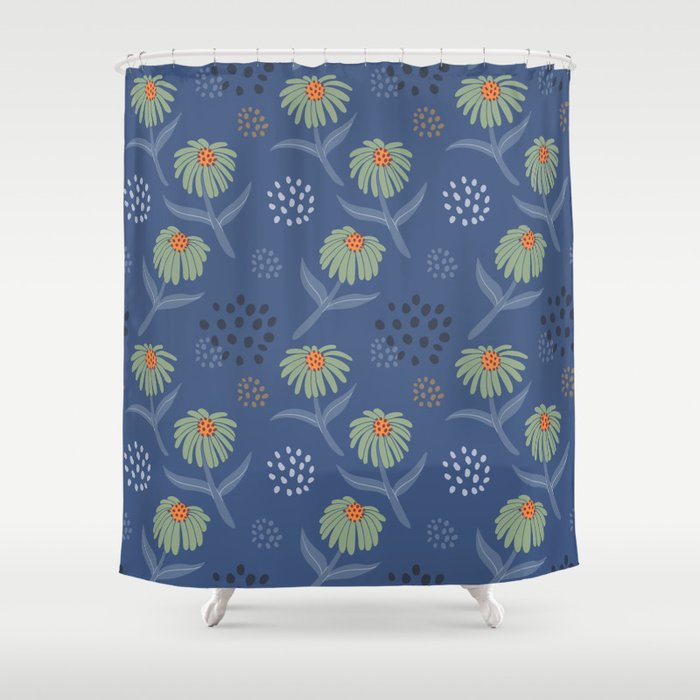 Cone Flowers Shower Curtain