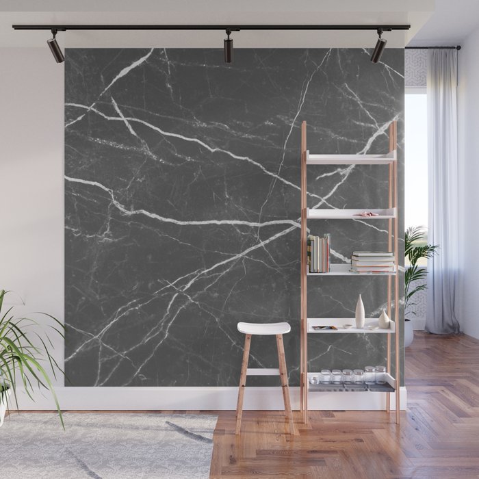 Gray marble abstract texture pattern Wall Mural