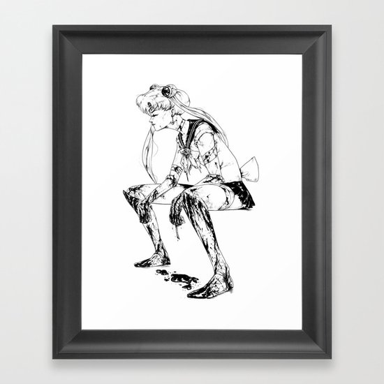 Brawler Sailor Moon - Final Framed Art Print