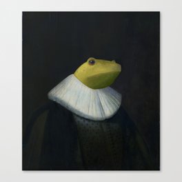 Lord Froguaad Royal Frog Print Canvas Print