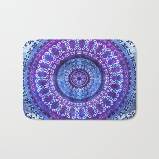 Hydrangea Mandala Bath Mat