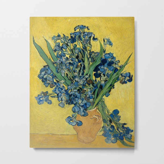 Vincent van Gogh - Irises Still Life Metal Print
