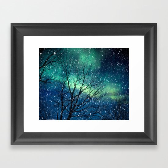 Aurora Borealis Northern Lights Framed Art Print