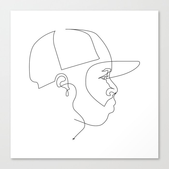 One Line For Dilla Canvas Print