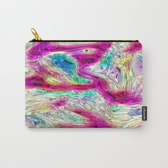 Abstract Pearlescent Rainbow Carry-All Pouch