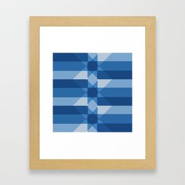 Blazing blue Framed Art Print