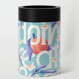You're doing great peach lettering illustration with peaches Can Cooler
