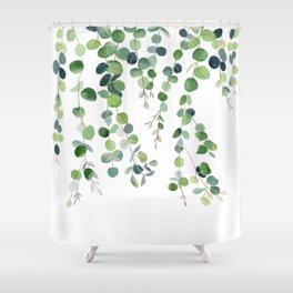 Eucalyptus Watercolor 4 Shower Curtain