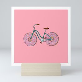 Donut Bicycle Mini Art Print