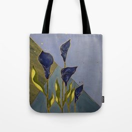 Blue Lilly Tote Bag