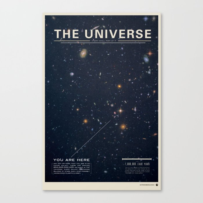 THE UNIVERSE - Space | Time | Stars | Galaxies | Science | Planets | Past | Love | Design Canvas Print