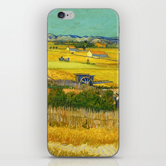 Vincent van Gogh "Harvest at La Crau, with Montmajour in the Background" iPhone Skin