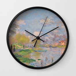 Claude Monet "Spring by the Seine" Wall Clock