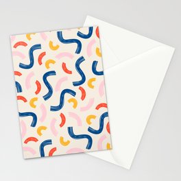 swirl lines Stationery Card