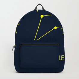 LEO (YELLOW-NAVY BLUE STAR SIGN) Backpack