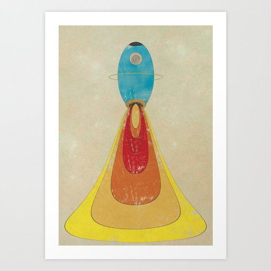 Rocket Art Print