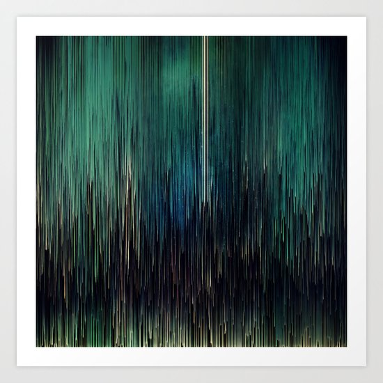 Planet Pixel New York Blues Art Print
