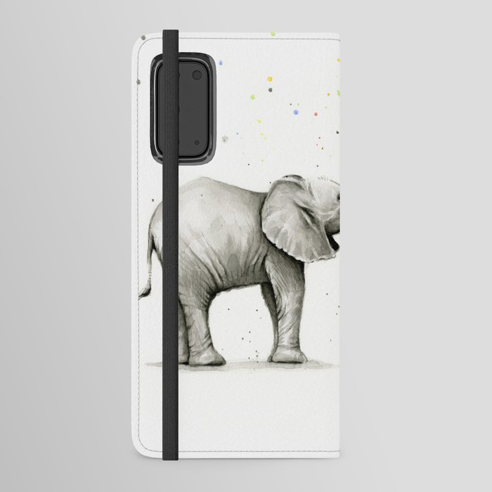 Rainbow Baby Elephant Android Wallet Case