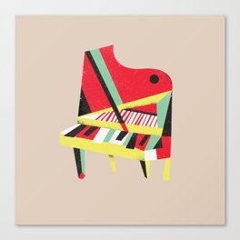 Cubist Piano Canvas Print