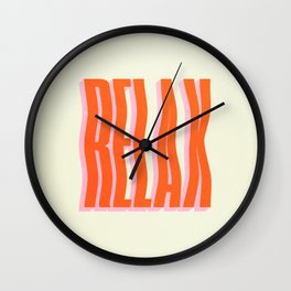 Relax: Wavy Edition Wall Clock